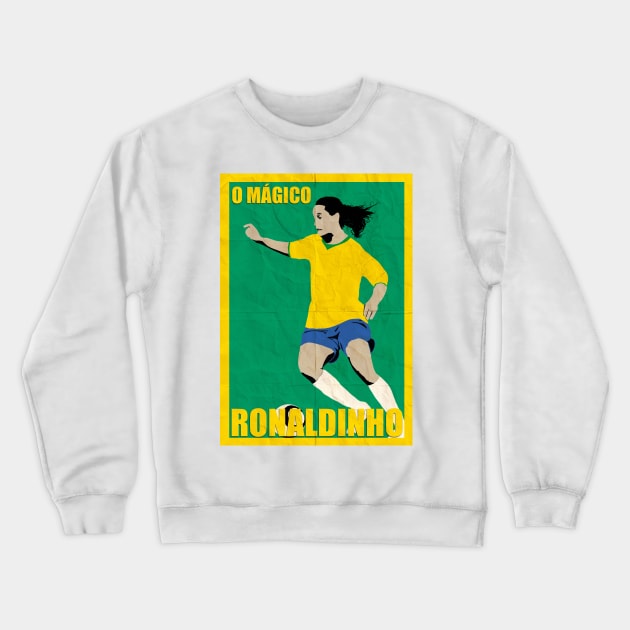 Ronaldinho Crewneck Sweatshirt by johnsalonika84